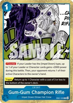 One Piece Card - EB01-028 - Gum-Gum Champion Rifle [Rare]