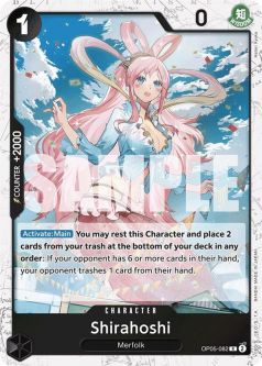 One Piece Card - OP05-082 - Shirahoshi (OP05-082) (Jolly Roger Foil) [Rare]