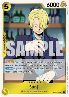 One Piece Card - EB02-054 - Sanji [Rare]