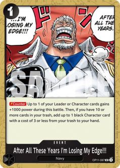 One Piece Card - OP11-097 - After All These Years I'm Losing My Edge!!! [Uncommon]