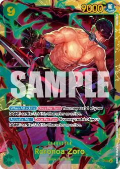 One Piece Card - OP06-118 - Roronoa Zoro - OP06-118 (Reprint) [Secret Rare]