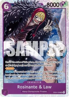 One Piece Card - EB04-038 - Rosinante & Law [Super Rare]