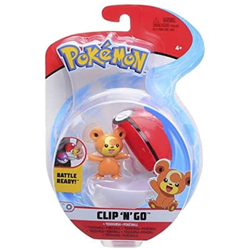 Jazwares - Pokemon Clip 'N' Go S5 Poke Ball Figure - w/ Poke Ball (3 inch): BBToyStore.com Toys, Plush, Trading Cards, Action Figures & Games online retail shop sale