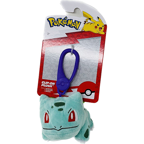 Jazwares - Pokemon Clip-On Plush - BULBASAUR (4 inch)