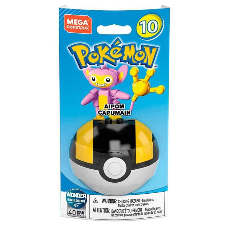 MEGA Construx - Pokemon Pokeball Set S10 - AIPOM in Ultra Ball (40 Pieces)