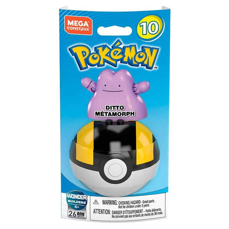 MEGA Construx - Pokemon Pokeball Set S10 - DITTO in Ultra Ball (26 Pieces)