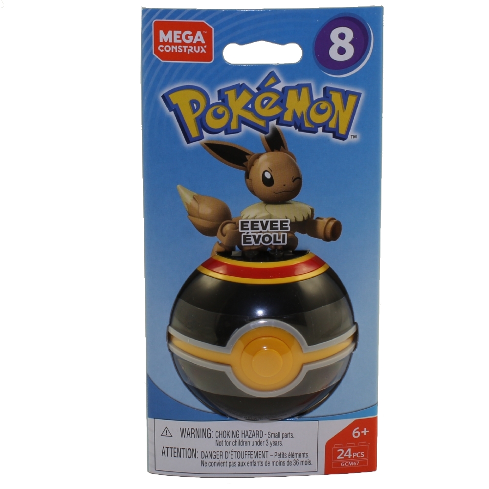 MEGA Construx - Pokemon Pokeball Set S8 - EEVEE in Luxury Ball (24 Pieces)