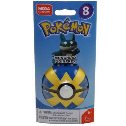 MEGA Construx - Pokemon Pokeball Set S8 - MUNCHLAX in Quick Ball (31 Pieces)