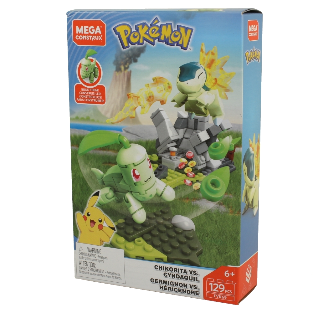 MEGA Construx - Pokemon Battle Set - CHIKORITA vs. CYNDAQUIL (129 Pieces)