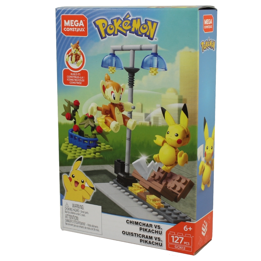 MEGA Construx - Pokemon Battle Set - CHIMCHAR vs. PIKACHU (127 Pieces)