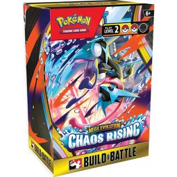 Pokemon Cards - Mega Evolution Chaos Rising Build & Battle BOX (4 Packs, 40-Card Deck & More)