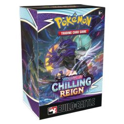Pokemon Cards - Sword & Shield: Chilling Reign Build & Battle BOX (4 Boosters, 23-Card Pack & more)