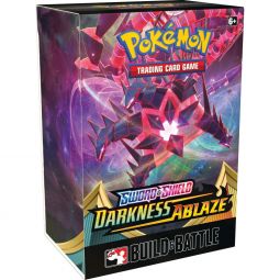 Pokemon Cards - Sword & Shield: Darkness Ablaze Build & Battle BOX (4 Boosters, 23-Card Pack & more)