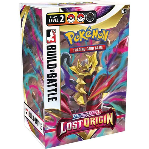Pokemon Cards Sword & Shield Lost Origin Build & Battle BOX (4 Boosters, 40Card Deck, 1 Foil