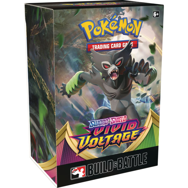 Pokemon Cards - S&S: Vivid Voltage Build & Battle BOX (4 Boosters, 23-Card Pack & more)