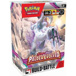 Pokemon Cards - S&V: Paldea Evolved Build & Battle BOX (4 Boosters, 40-Card Deck, 1 Foil