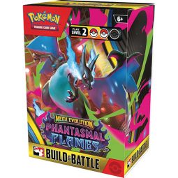 Pokemon Cards - Mega Evolution Phantasmal Flames Build & Battle BOX (4 Packs, 40-Card Deck & More)