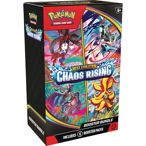 Pokemon Cards Mega Evolution Chaos Rising - BOOSTER BUNDLE BOX [6 Packs]