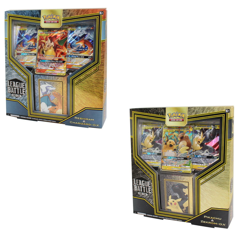 Pokemon Cards - League Battle Decks - SET OF 2 (Pikachu/Zekrom & Reshiram/Charizard)