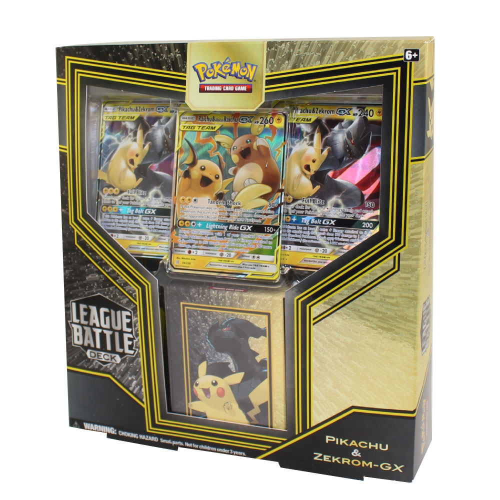 Pokemon Cards - League Battle Decks - PIKACHU & ZEKROM (60-Card Deck, 3 GX Cards & More)