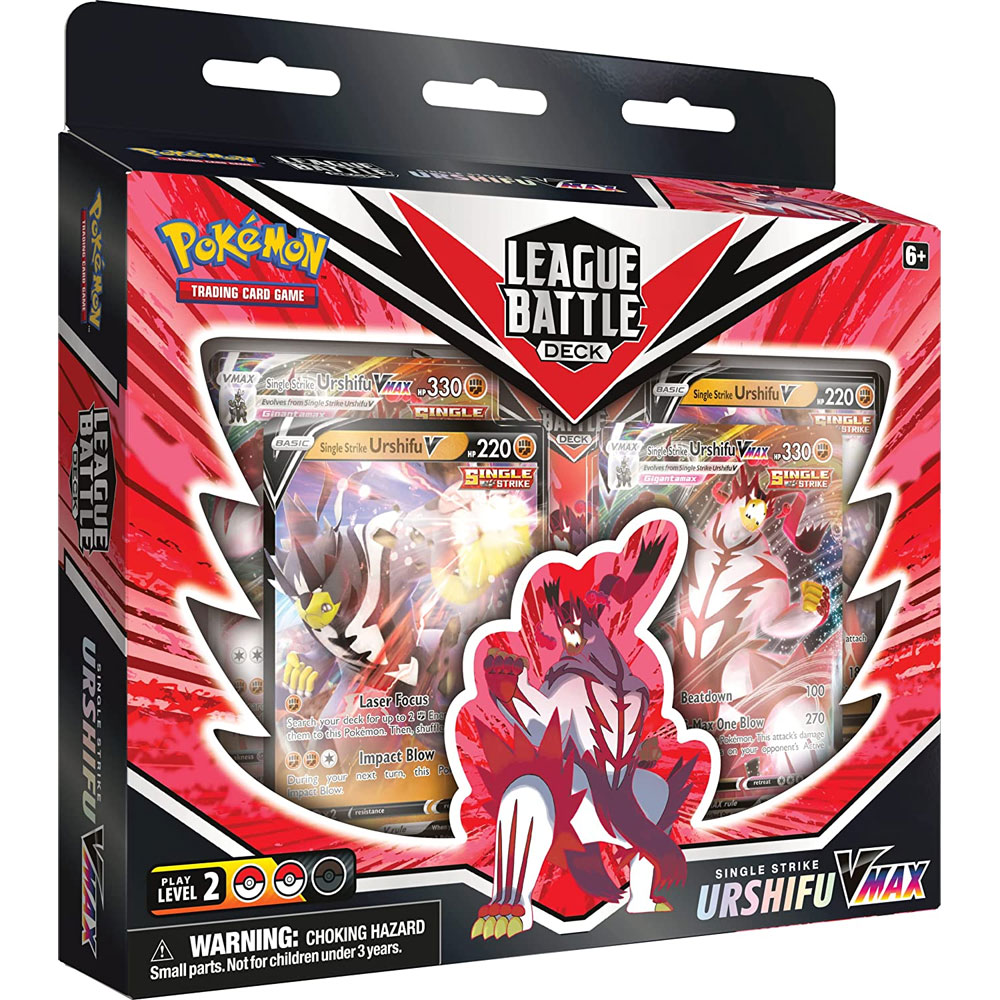 Pokemon Cards - League Battle Decks - SINGLE STRIKE URSHIFU VMAX (60-Card Deck, 4 Foils & More)