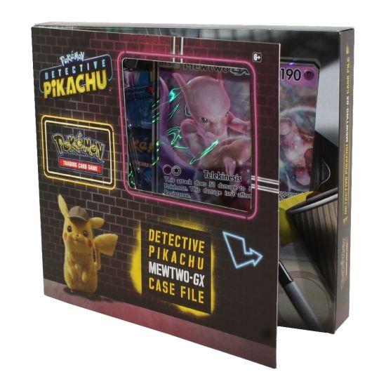 Pokemon Card Detective Pikachu Case File Mewtwo Gx 6 Packs 1 Foil 1 Oversize Foil