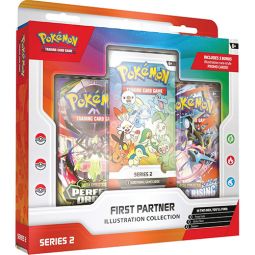 Pokemon Cards - First Partner Series 2 - ILLUSTRATION COLLECTION [3 Booster Packs & 1 Sticker Sheet]