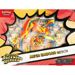 Pokemon Cards - Mega Evolution: Ascended Heroes - MEGA EMBOAR EX BOX [4 Boosters & More]