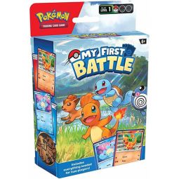 Pokemon Cards My First Battle Set - CHARMANDER & SQUIRTLE (2 Mini Decks, 2 Playmats, 1 Coin & More)