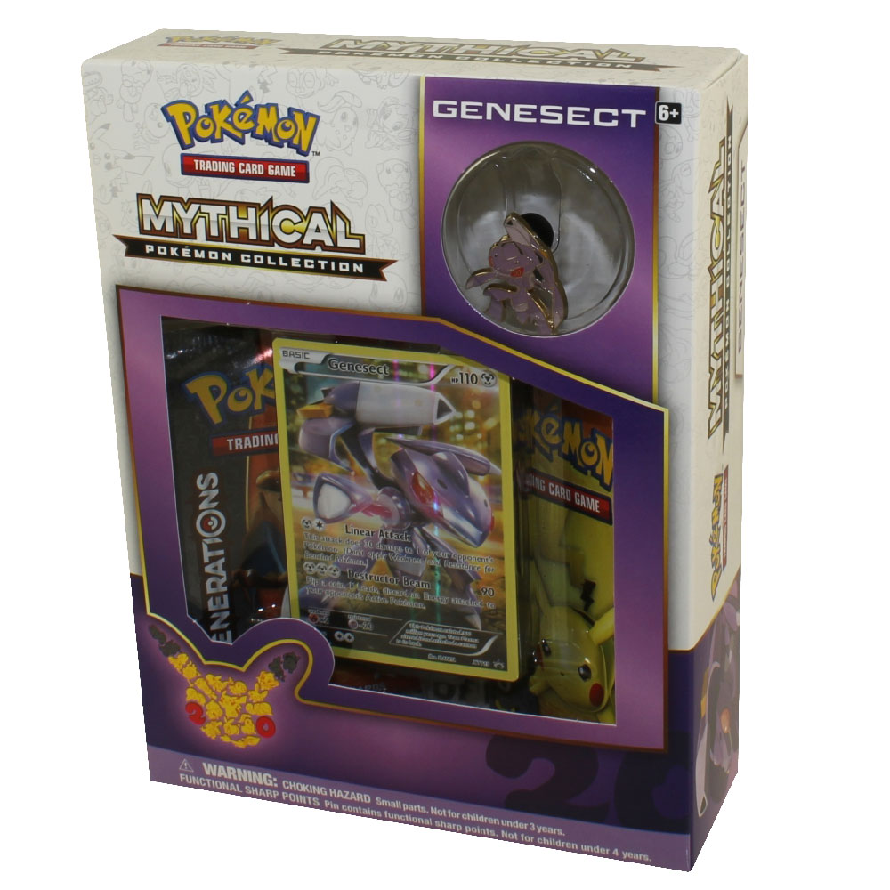 Pokemon Cards - Mythical Pokemon Collection - GENESECT (2 Packs, 1 Foil & 1 Pin)