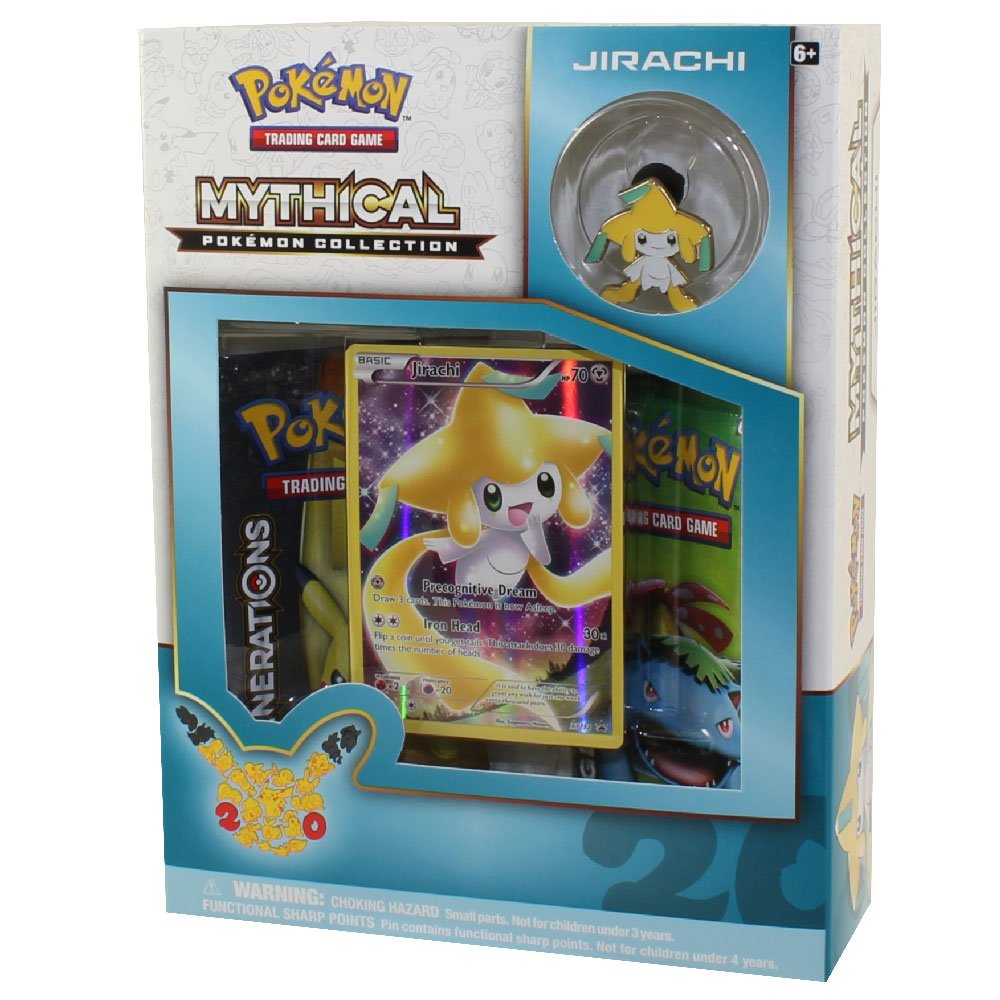 Pokemon Cards - Mythical Pokemon Collection - JIRACHI (2 Packs, 1 Foil & 1 Pin)