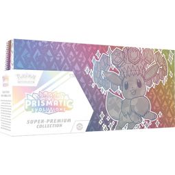 Pokemon Cards - PRISMATIC EVOLUTIONS SUPER-PREMIUM COLLECTION (15 Packs, Fuzzy Deck Box & More)
