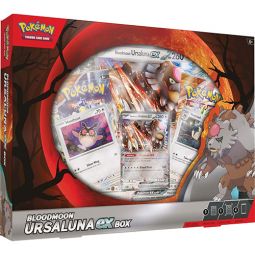 Pokemon Cards - BLOODMOON URSALUNA EX BOX (4 Packs, 3 Foils & 1 Oversize Foil)