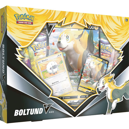 Pokemon Cards - BOLTUND V BOX (4 Boosters, 1 Jumbo Foil & 2 Foils)