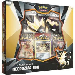 Pokemon Cards - DUSK MANE NECROZMA GX BOX (3 Booster Packs, 1 Foil & 1 Oversized Foil)