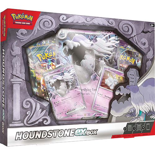 Pokemon Cards - HOUNDSTONE EX BOX [2 Foils, 4 Booster Packs, 1 Oversize Foil]