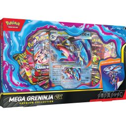 Pokemon Cards - MEGA GRENINJA EX PREMIUM COLLECTION [8 Packs, 1 Tech Sticker & Foils]