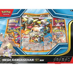 Pokemon Cards - MEGA KANGASKHAN EX BOX [4 Packs, 1 Foil & 1 Oversize Foil]