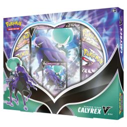 Pokemon Cards - SHADOW RIDER CALYREX V BOX (4 Booster Packs, 1 Jumbo Foil & 1 Foil)