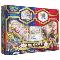 Pokemon Cards - TRUE STEEL PREMIUM COLLECTION (Zacian)(6 packs, Figure, Pin, Foil)