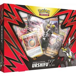 Pokemon Cards - SINGLE STRIKE URSHIFU V BOX (2 Foils, 4 Packs & 1 Oversize Foil)