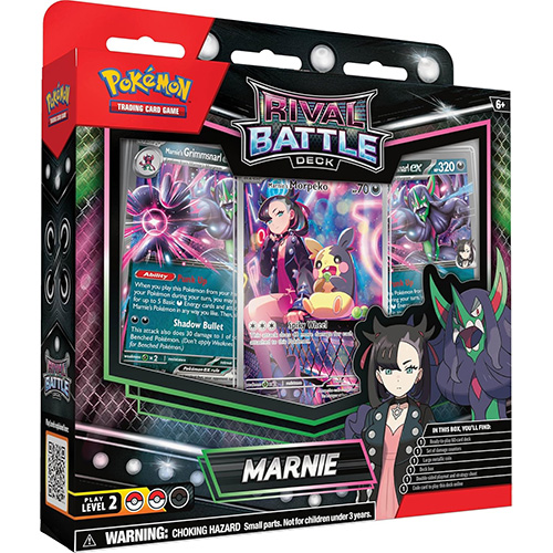 Pokemon Cards - Rival Battle Deck - MARNIE (60-Card Deck, Deck Box, Playmat, Coin & 3 Foils)