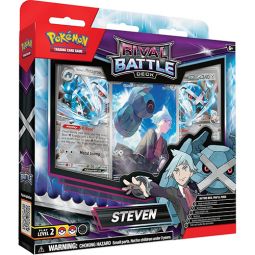 Pokemon Cards - Rival Battle Deck - STEVEN (60-Card Deck, Deck Box, Playmat, Coin & 3 Foils)