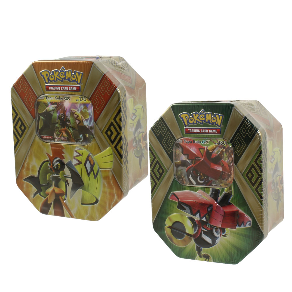 Pokemon Sun & Moon - 2017 Collectors Tin Sets - Island Guardians Tins - SET OF 2