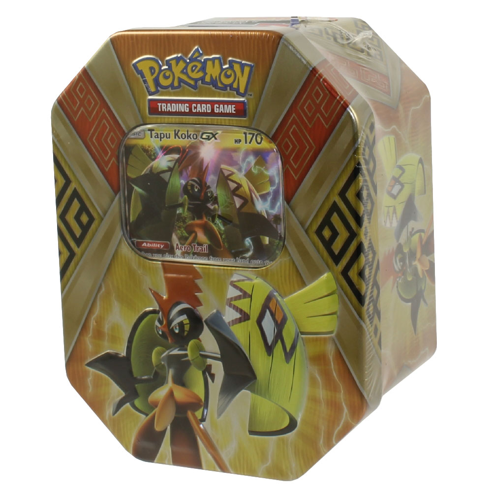 Pokemon Sun & Moon - 2017 Collectors Tin Set - Island Guardians Tin - TAPU KOKO-GX