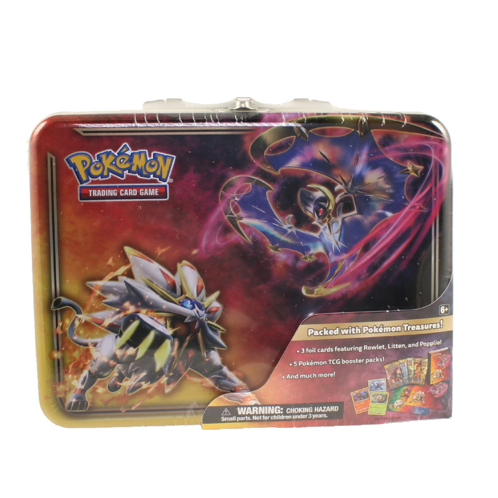 Pokemon - 2017 Collector Chest TIN SET (5 Packs, 3 Foils, Coin, Stickers, Album & More)