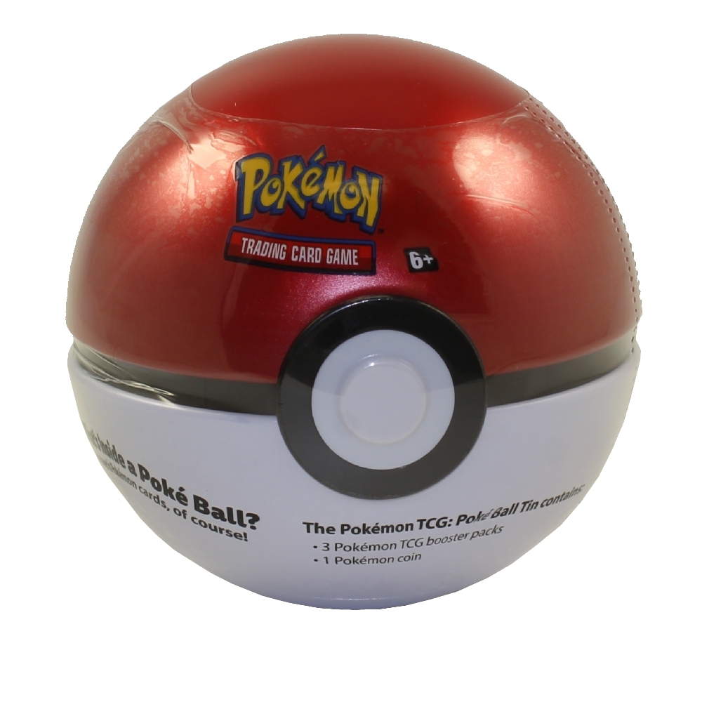 Pokemon Sun & Moon - 2019 Collectors Poke Ball Tin - POKE BALL (3 packs & 1 Coin)