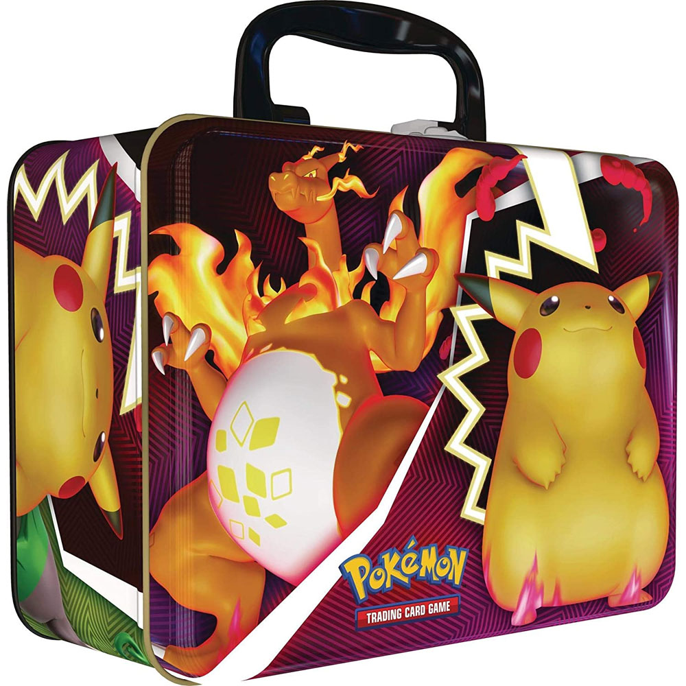 Pokemon - Fall 2020 Collector Chest TIN SET (Charizard/Pikachu)(5 Packs, Foils, Coin, Album & More)