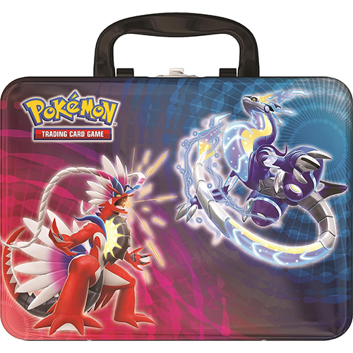 Pokemon - 2023 Collector Treasure Chest TIN SET (6 Packs, 3 Foils, Coin, Album & More)