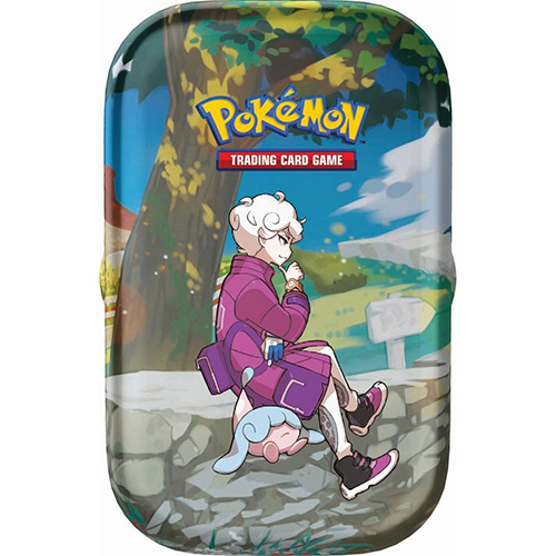 Pokemon Crown Zenith Mini Tin - BEDE & HATENNA (2 Packs, 1 sticker sheet & art card)